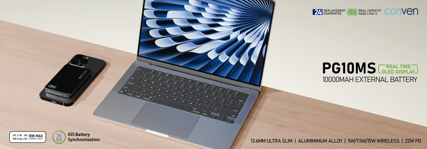 CONVEN PG10MS 10000mAh magnetic power bank