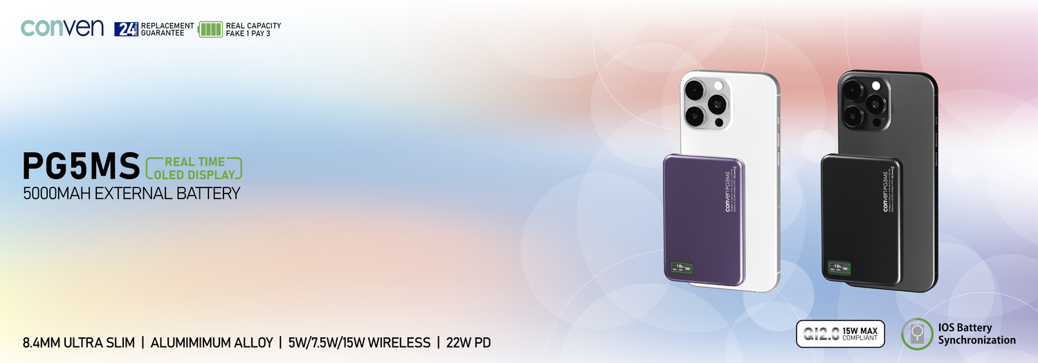 CONVEN PG5MS 5000mAh magnetic pwer bank