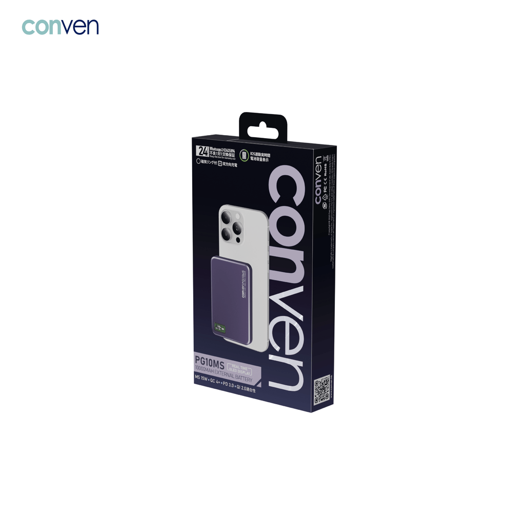 CONVEN PG10MS 10000mAh External Battery - CONVEN