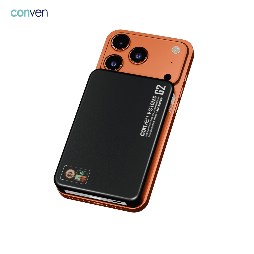 CONVEN PG10MS - G2 10000mAh QI 2.2 25W Wireless Battery - CONVEN
