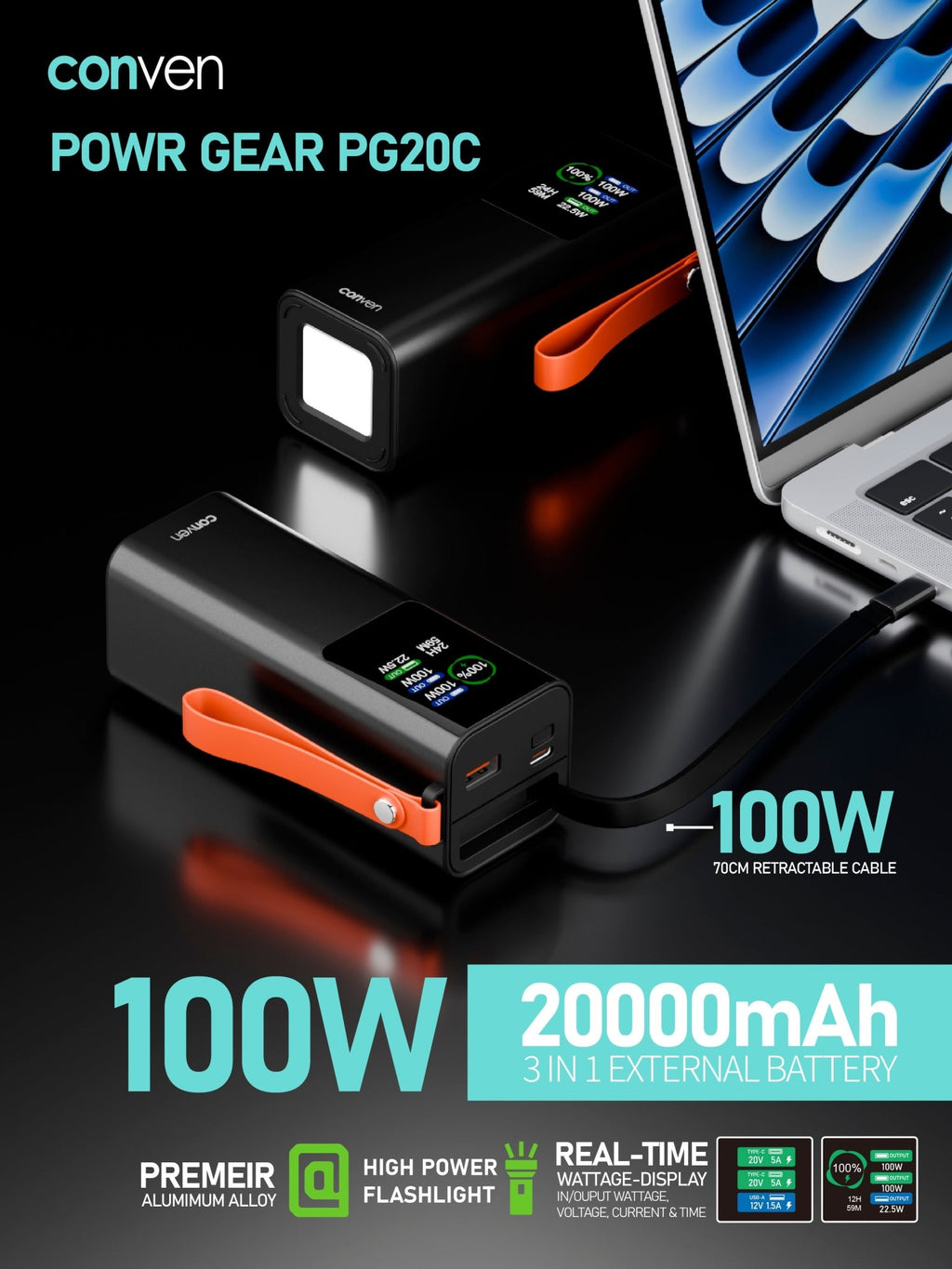 CONVEN PG20C 100W POWER BANK