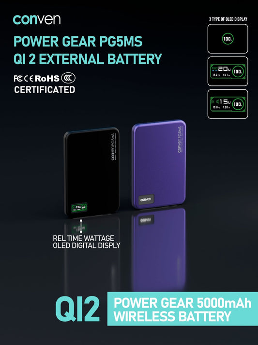 CONVEN PG5MS 5000mAh External Battery - CONVEN