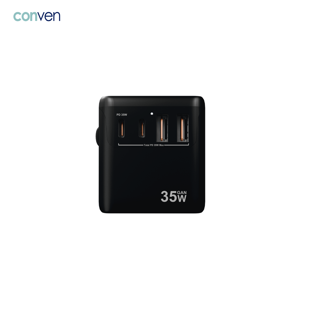 CONVEN UG35 35W Gan UNIVERSAL POWER ADAPTOR & CHARGER - CONVEN