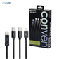 Type - C 3 in 1 100W PD (Gen 4) Quick charge Cable - CONVEN