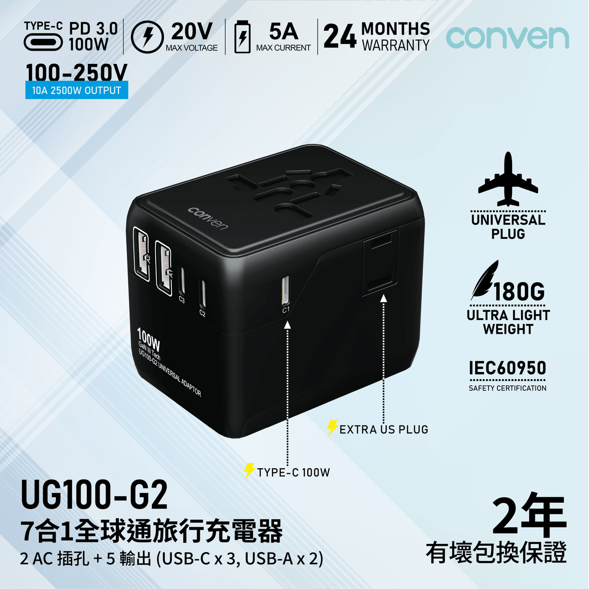 UG100 G2+C314D Bundle Set - CONVEN