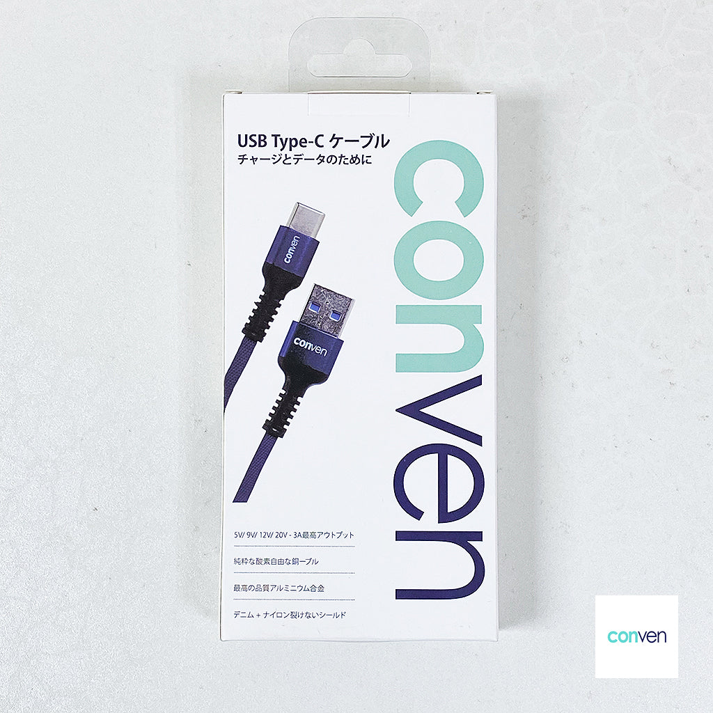 USB to Type-C Denim+Nylon Non Tearable Cable (Gen 2)