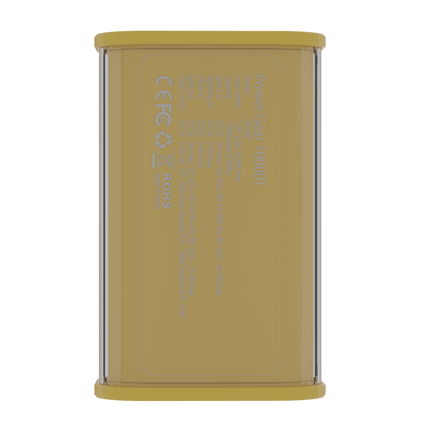 Power Gear 10000T Transparency Portable Battery