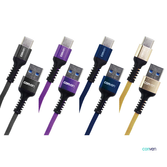 USB to Type-C Denim+Nylon Non Tearable Cable (Gen 2)